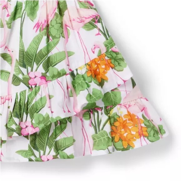 Janie and Jack Pink Flamingo Dress - Picture 4 of 13